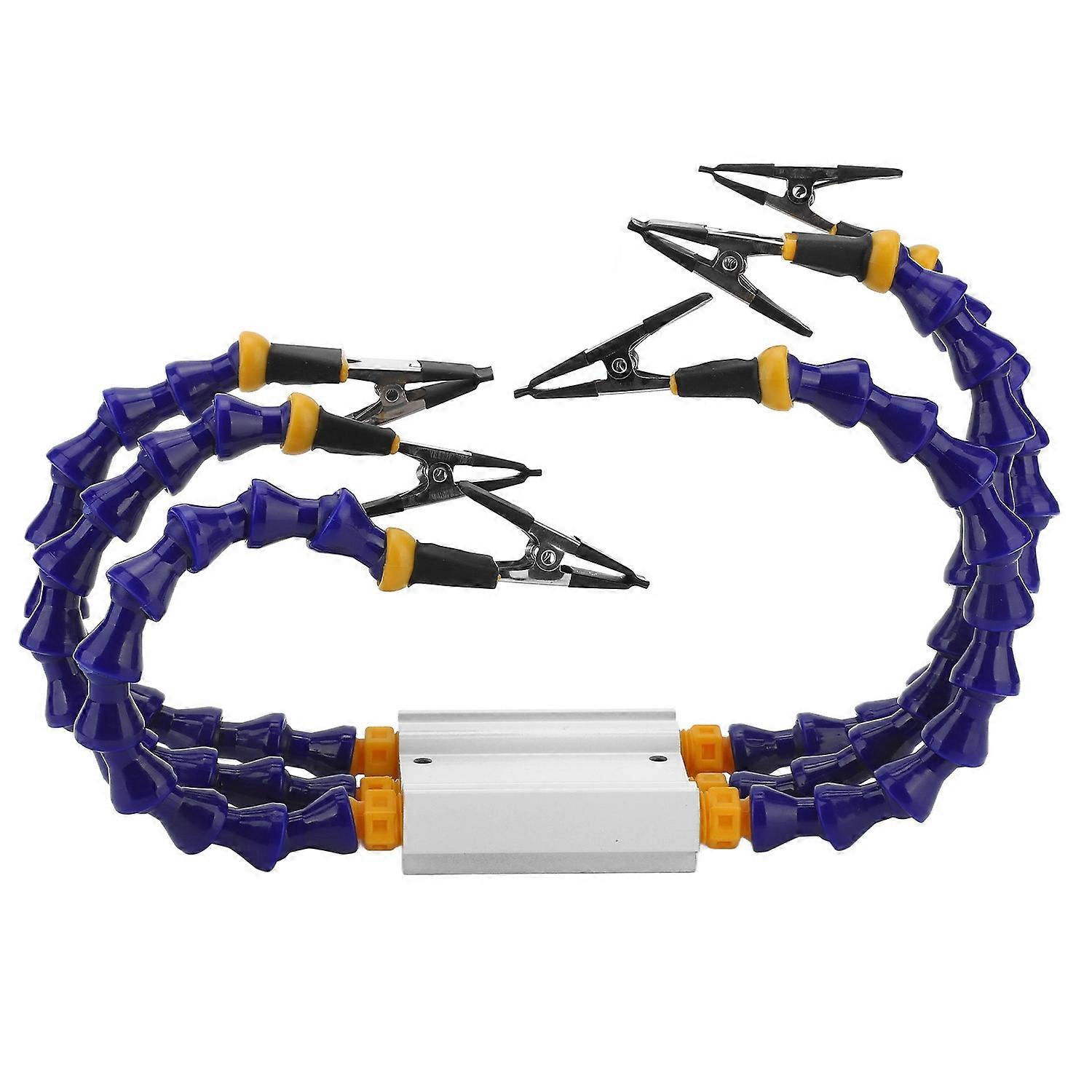 Soldering Helping Hands ABS Flexible Arm Aluminum Alloy Base Third Hand Soldering Tool with Removabl