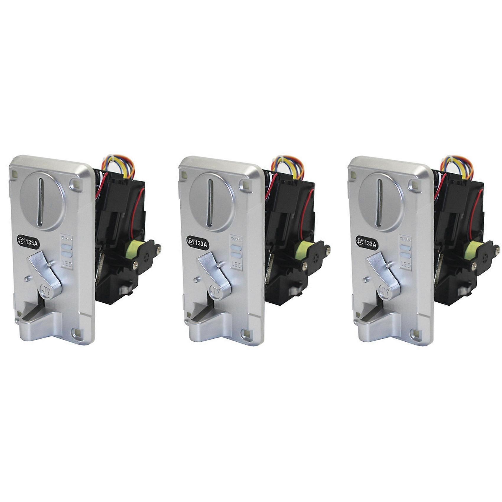 3X Coin Acceptor Coin Pusher JY133A CPU Arcade Coin Selector for Vending Machine Arcade Game Ticket 