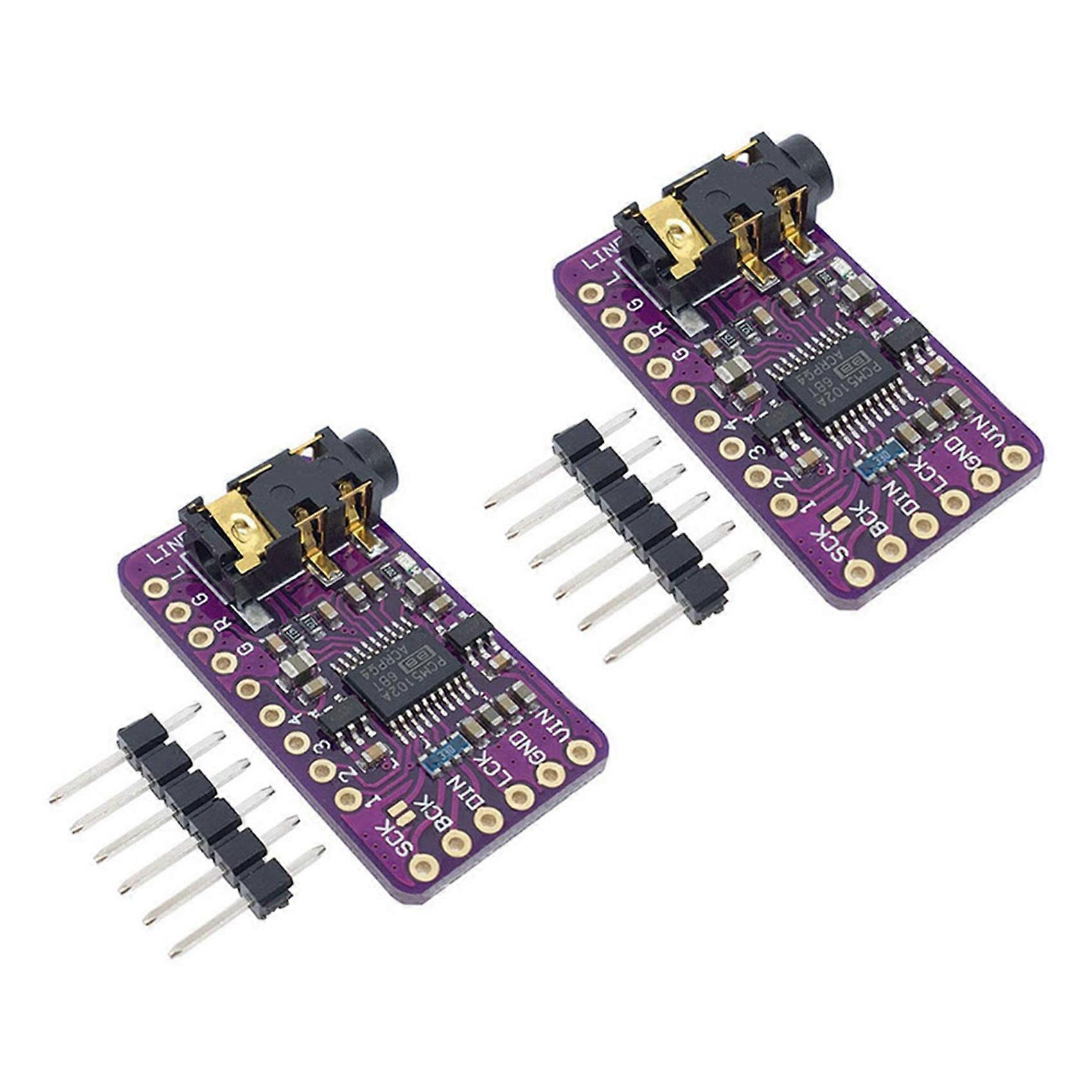 2X PCM5102 I2S IIS Digital Audio Decoder Module Stereo Digital-To-Analog Converter Voice Module for 