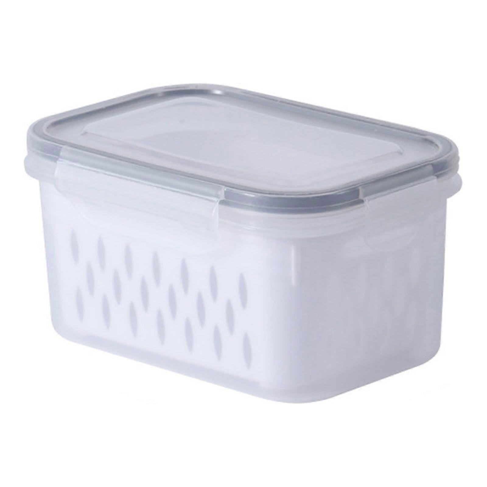 Quinlirra Fruit Storage Containers for Fridge with Colanders, BPA-Free Produce Containers with Lids to Keep Fruits & Veggies Fresh Longer