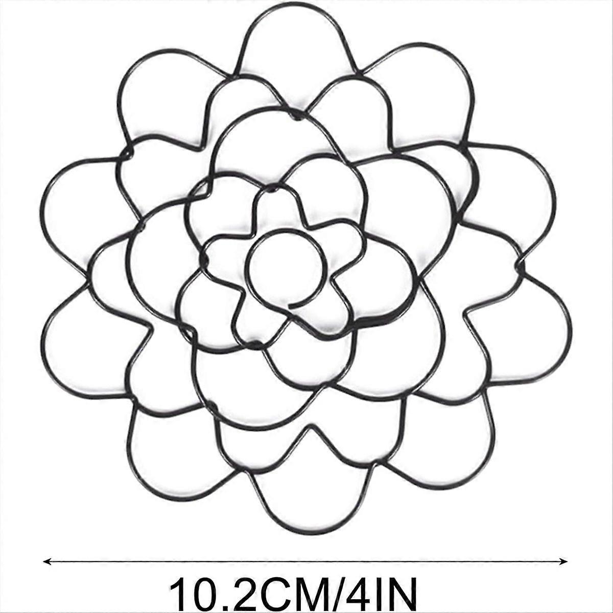 Wire Flower Arranging Tool- Flower Frog, Reusable, Black 4Inch