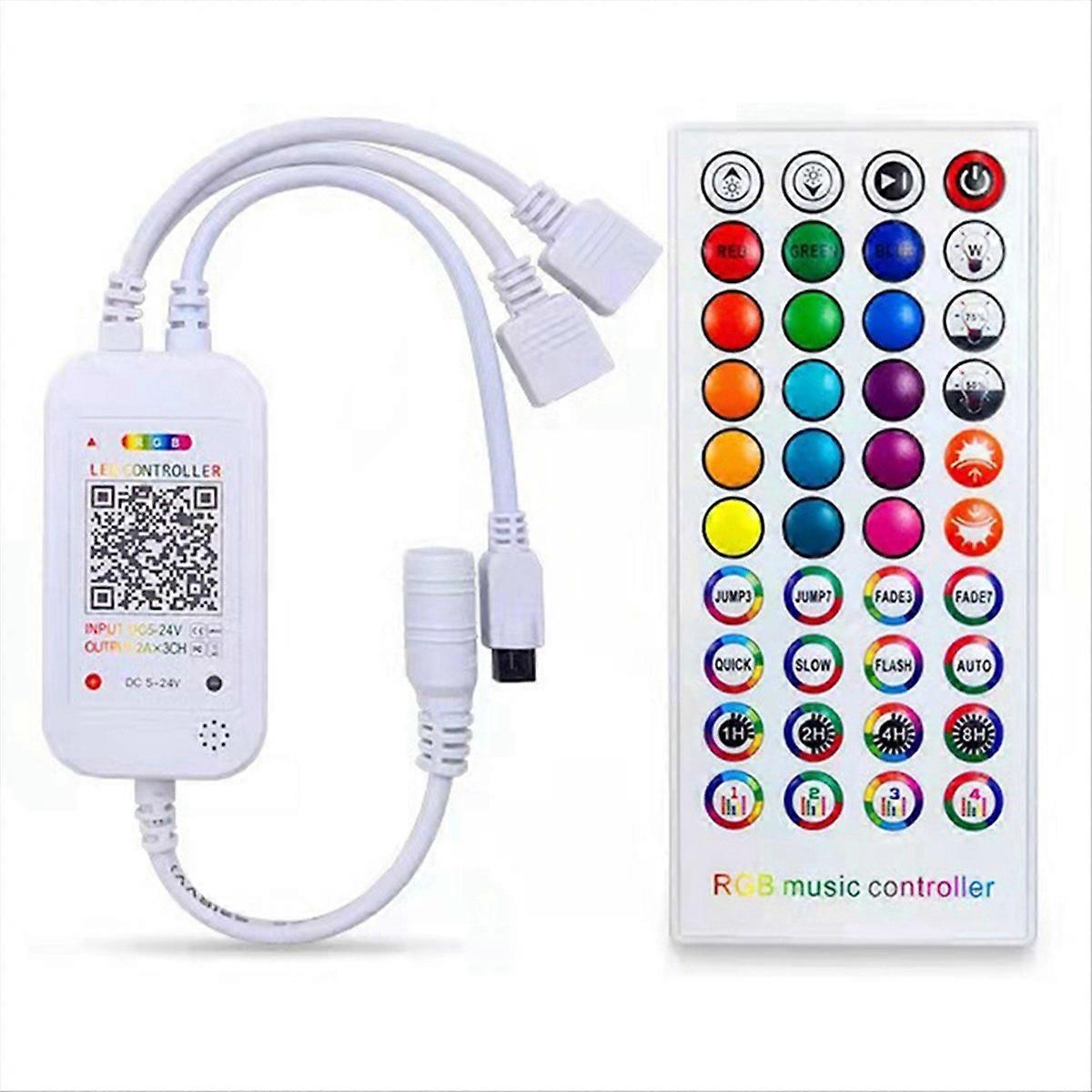 DC5-24V Bluetooth LED Controller + 40 Tasten Fernbedienung