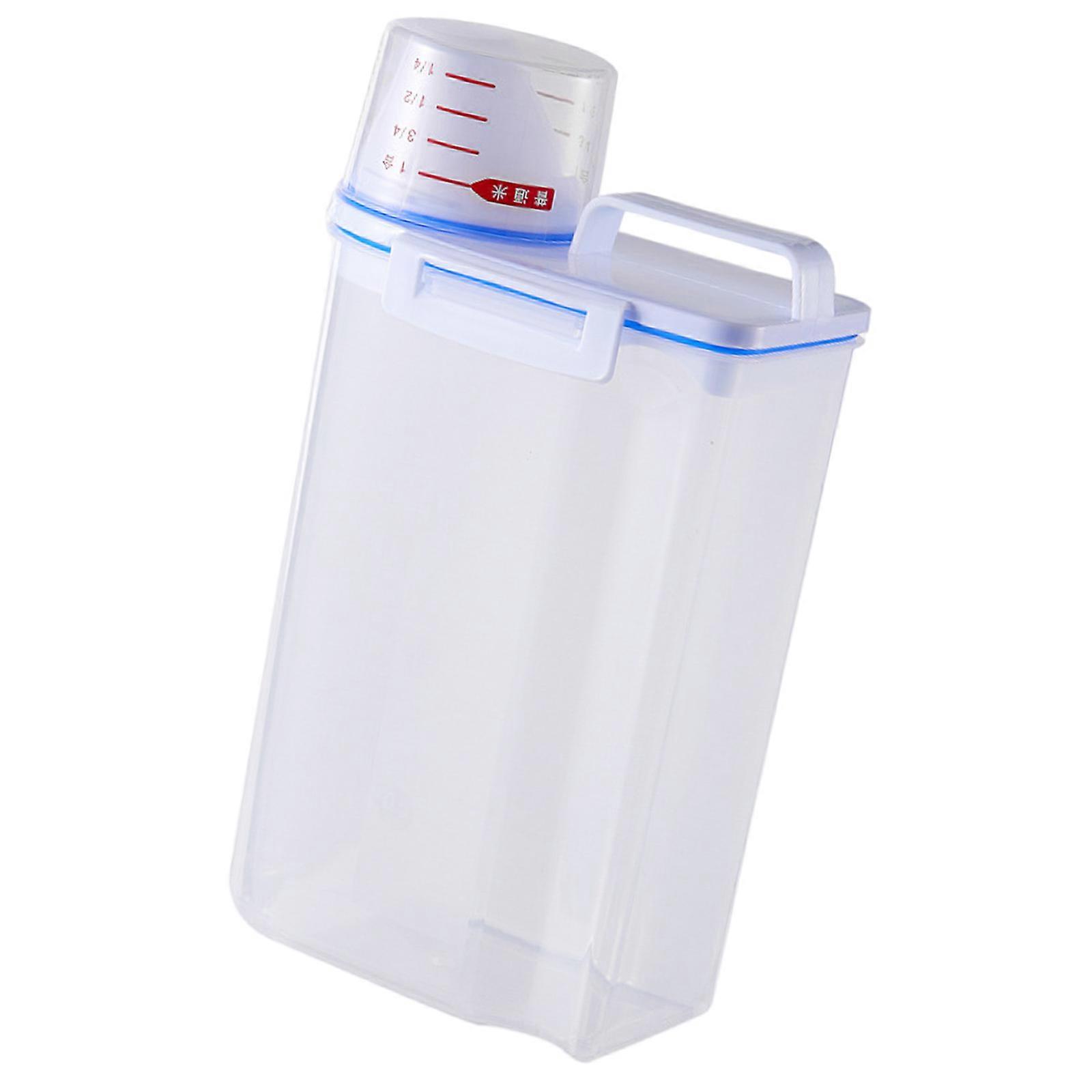 Kitchen Grains Storage Container with Airtight Seal Clear Window for Visibility Ergonomic Handle for Effortlessly Carrying Multicolor