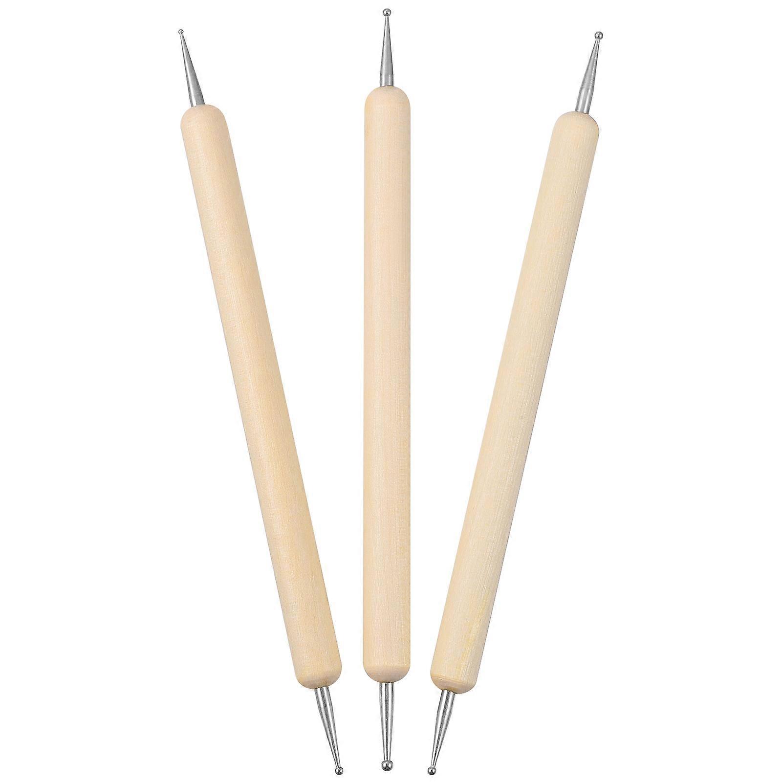 3pcs Ball Styluses Tool Set for Embossing Pattern Clay Sculpting