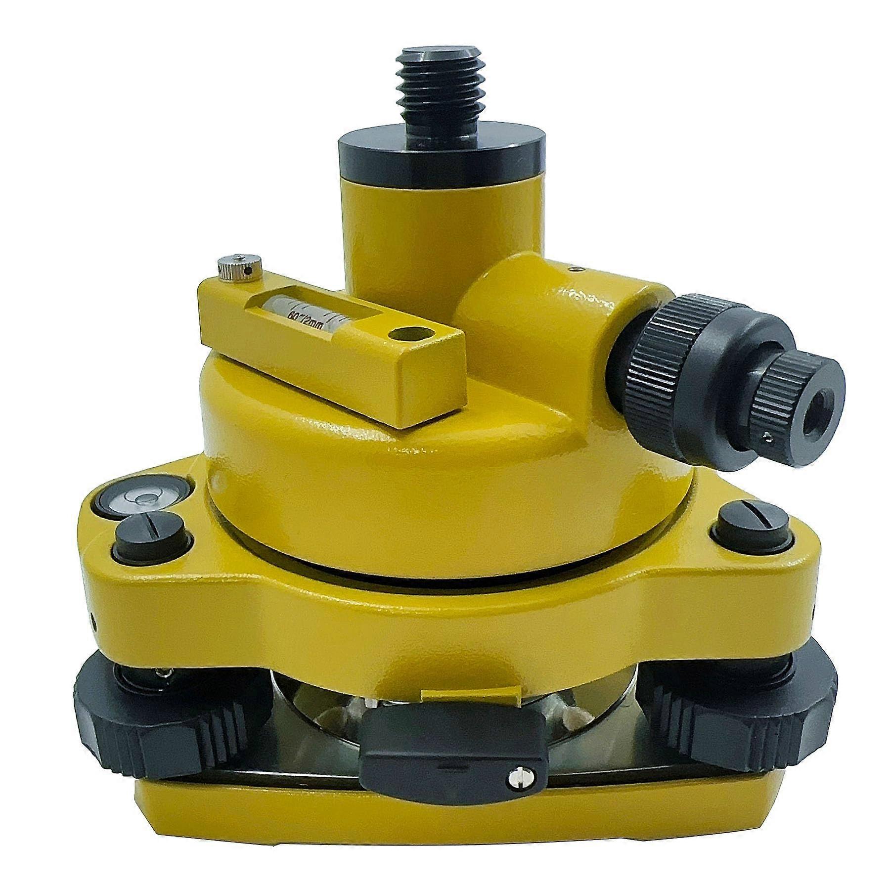 Total Station Tribrach with Optical Plummet and 360° Rotatable Adapter, 5/8'x11 Thread, Yellow