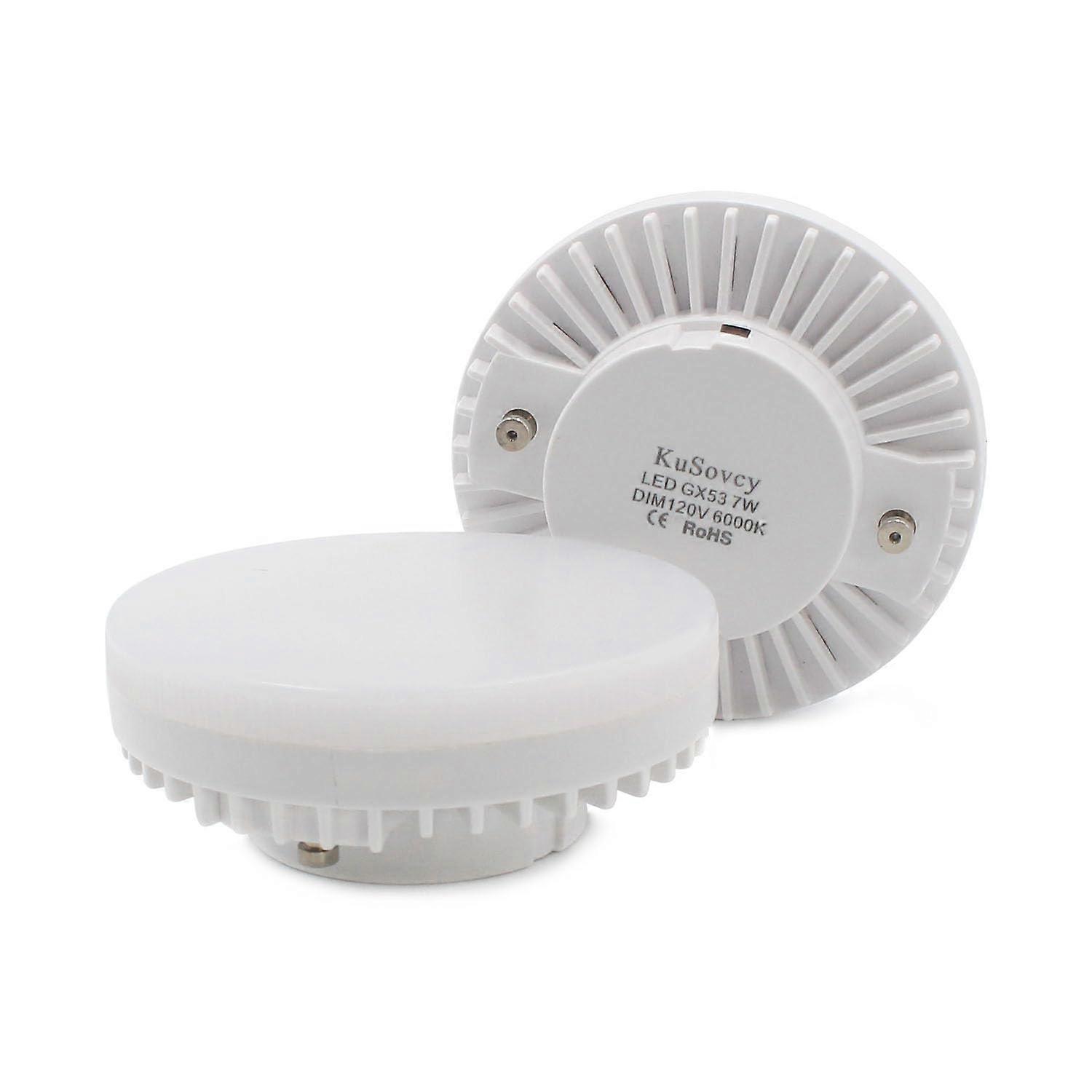 GX53 LED Bulb 7W 6000K Daylight Dimmable Under Cabinet Spotlight Energy Saving 2 Pack