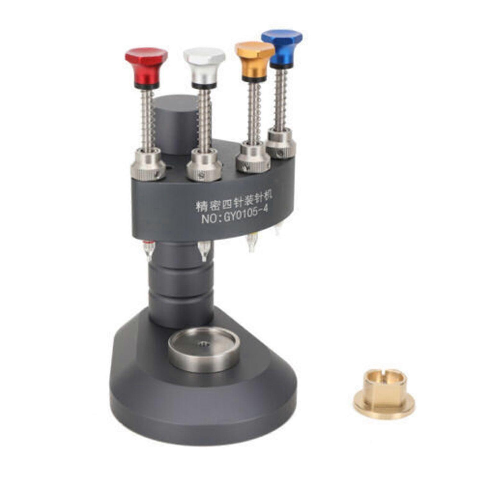 4 Pin Watch Hand Presser Press Kit Watchmaker Repair Setting Tool High-Precision
