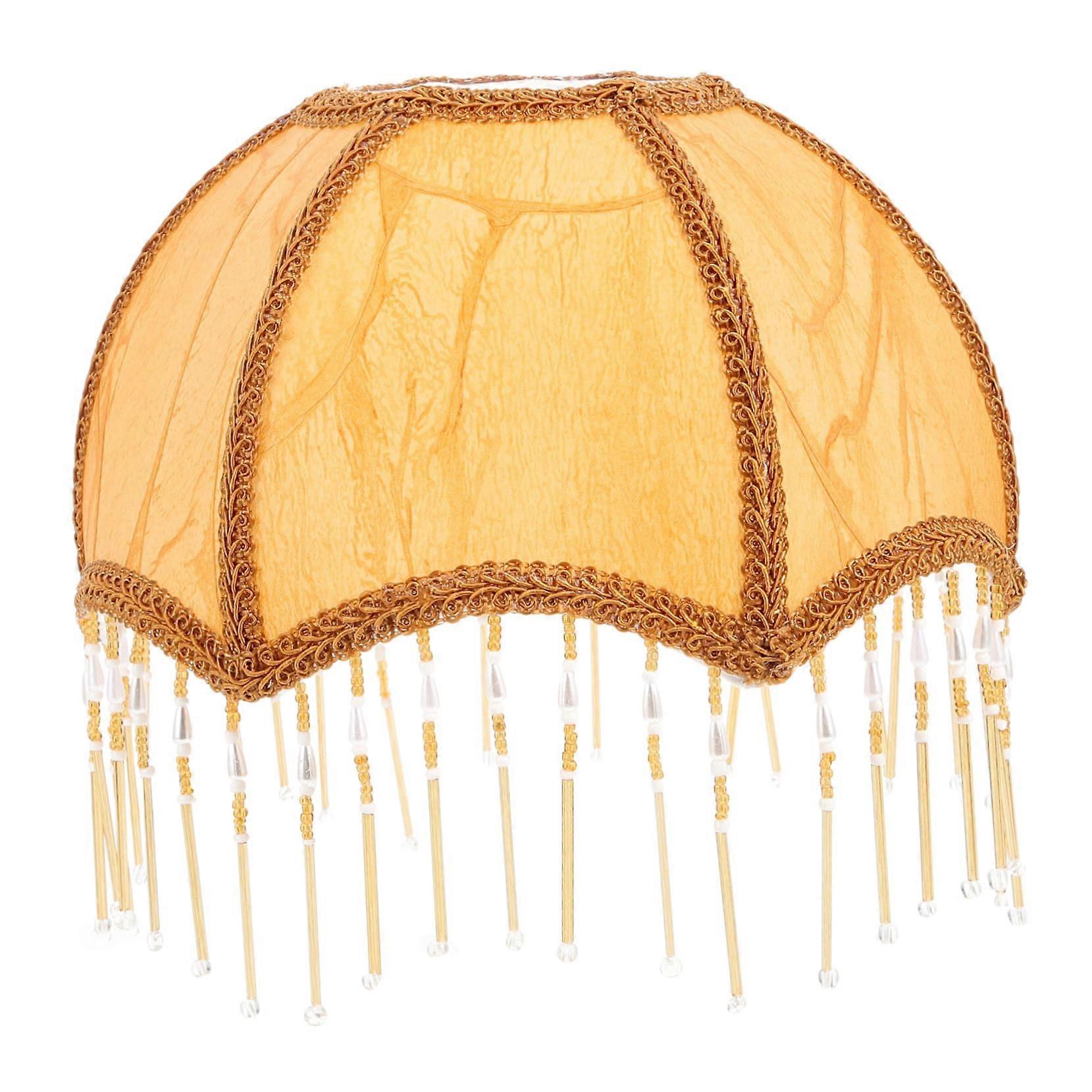 Victorian Lamp Shade Vintage Style E27 Fit with Elegant Fringe for Table Floor and Pendant Lamps