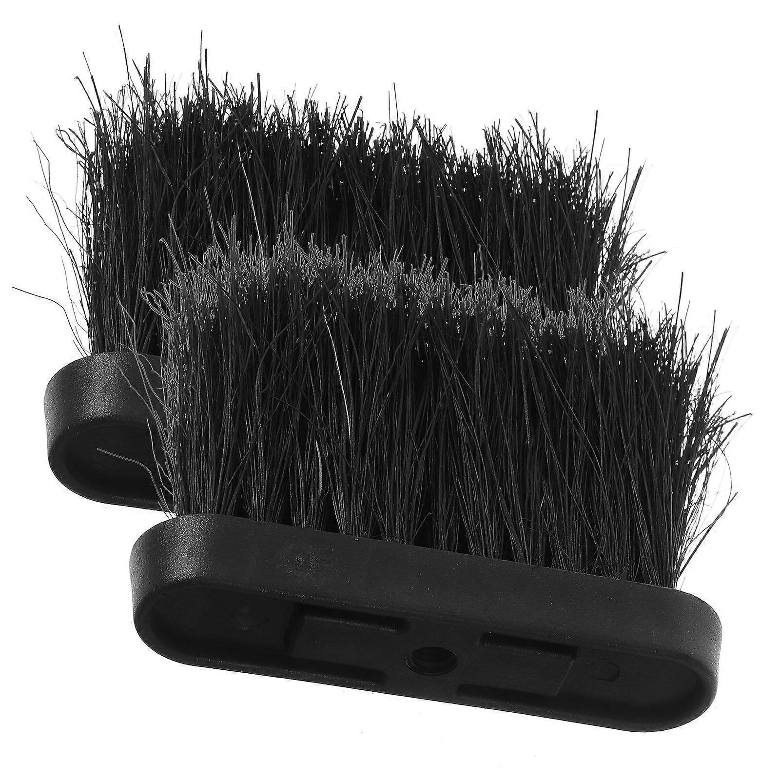 Fireplace Cleaning Brush Tool with Strong Synthesis Material Black for Fireplace 2pcs