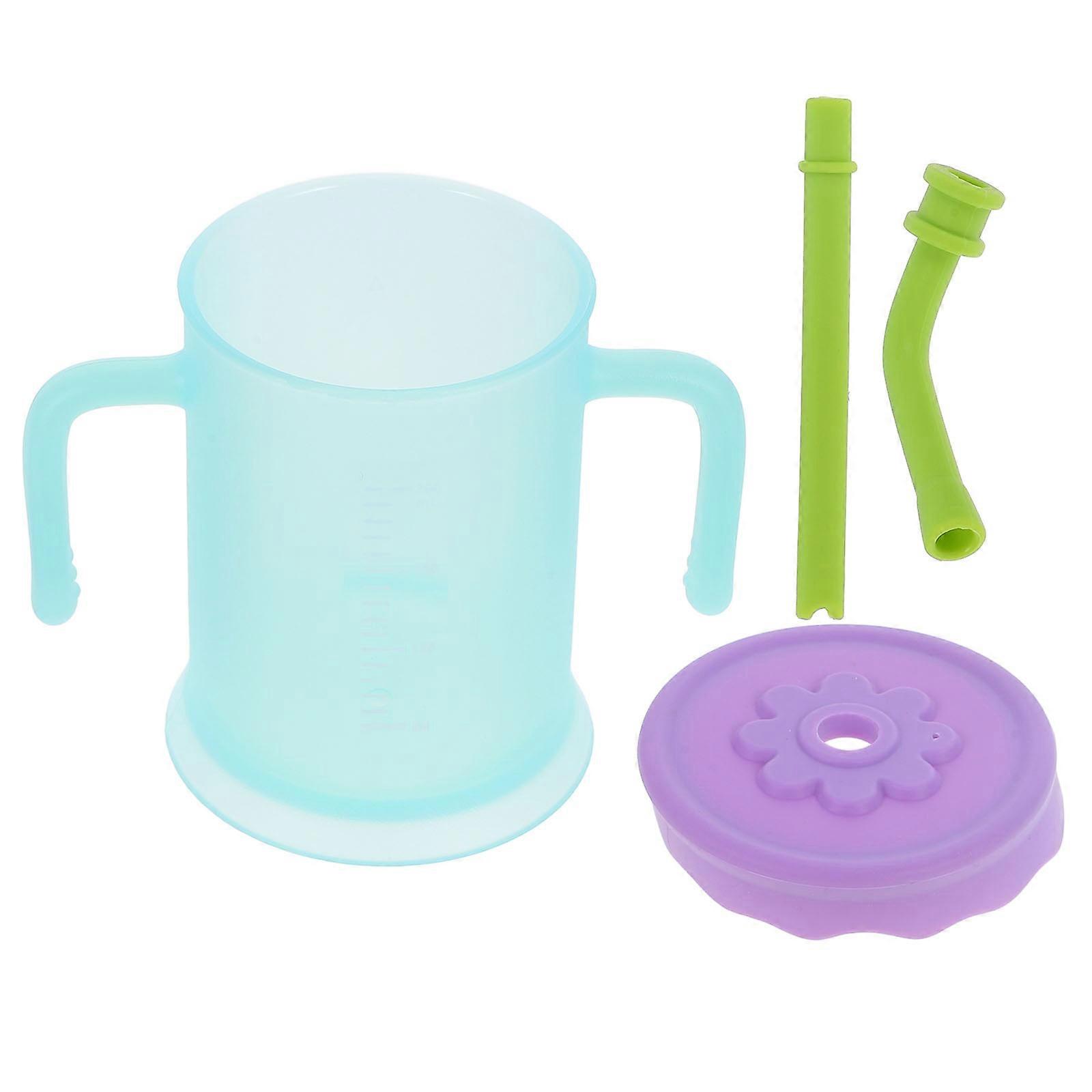 Children Drinking Cup with Double Handles for Toddler Use Blue