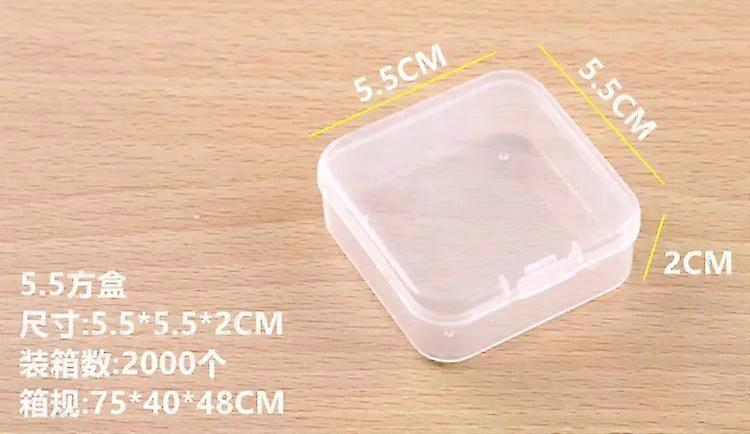 1pcs PP Storage Box Mini Transparent Plastic Case Container Square Rectangle Packaging Box for Jewellry Beads Small Items