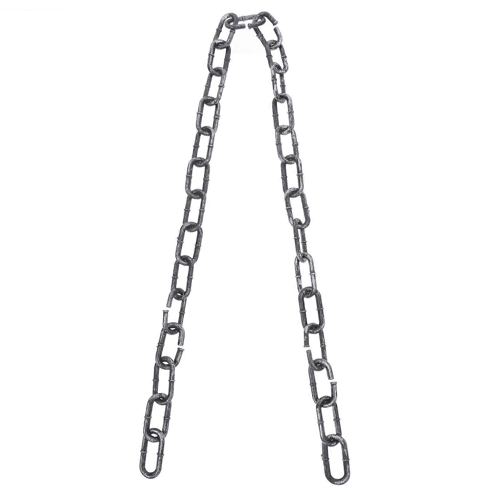 Thick Plastic Chains Halloween Decoration Props for Party Cosplay Accessory 2pcs