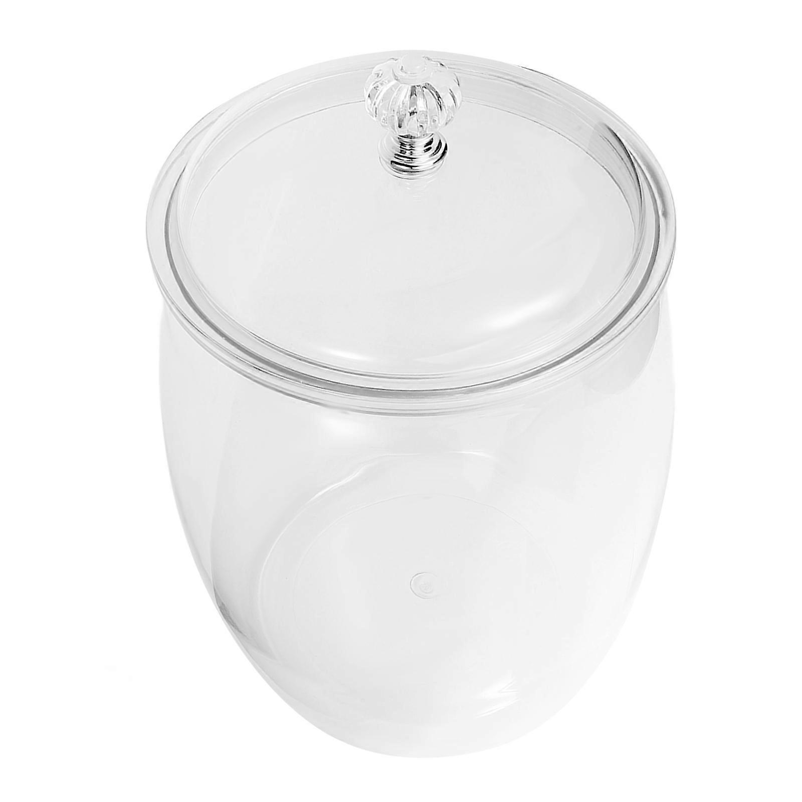 Clear Candy Cookie Jar Plastic Container for Storage Sealed Jar Reusable