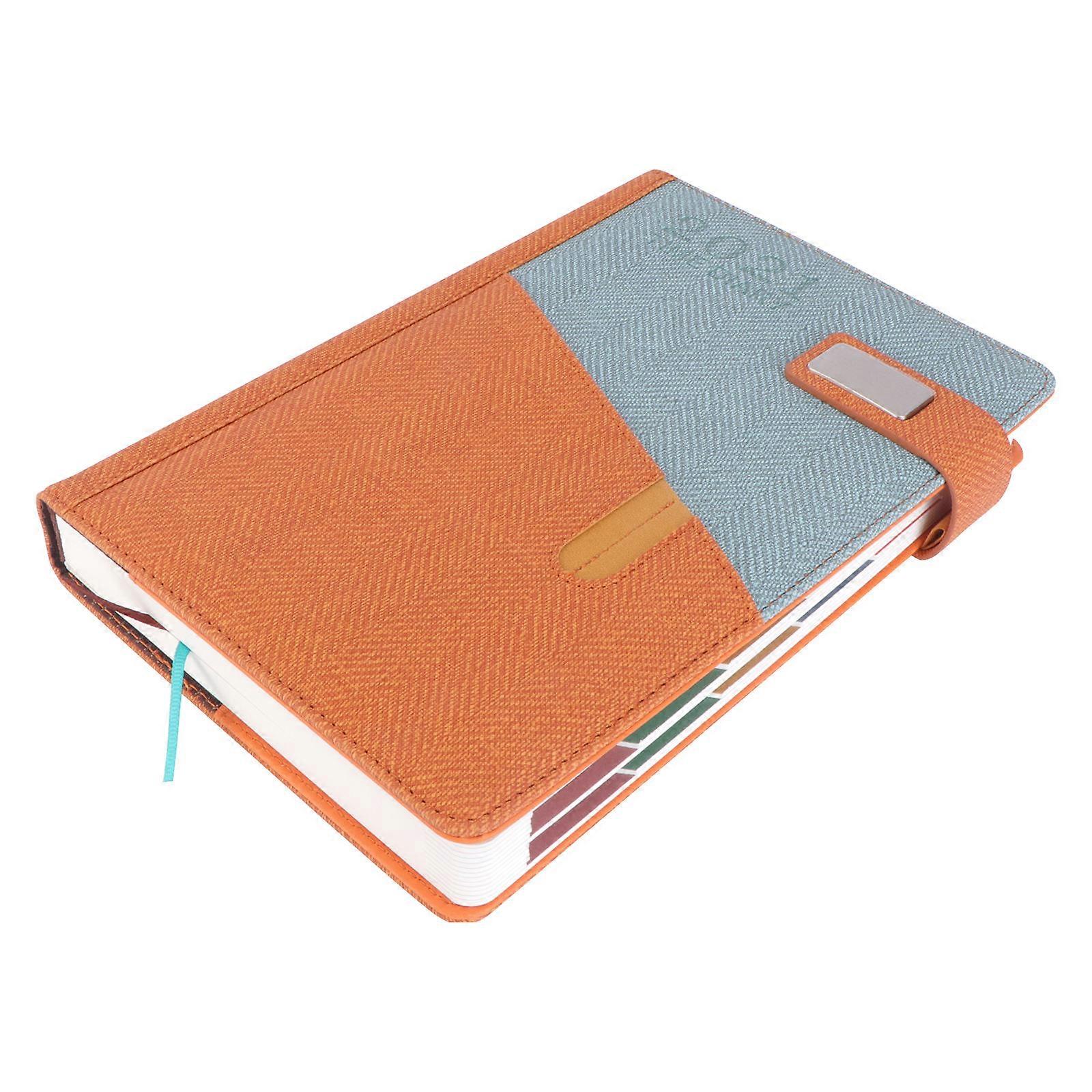 2020 Notebook Planner Notepad for Writing Use 3Pcs Orange Schedule Notebook