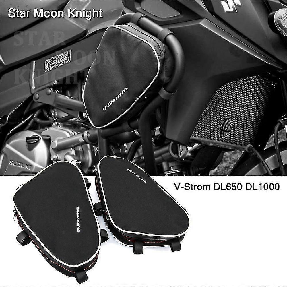For Suzuki V-strom Dl650 Dl1000 Dl 650 Dl 1000 Crash Bar Bag Motorcycle Tool Placement Bag Frame Triple-cornered Package Toolbox-JJ