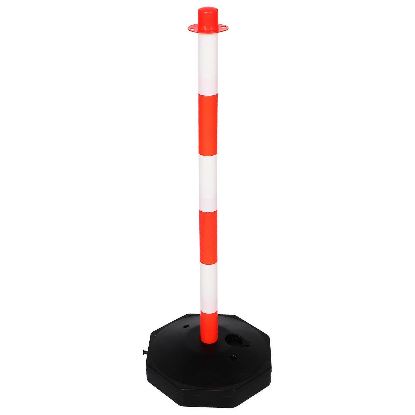 Warning Column Delineator Post with Cone for Queue Management