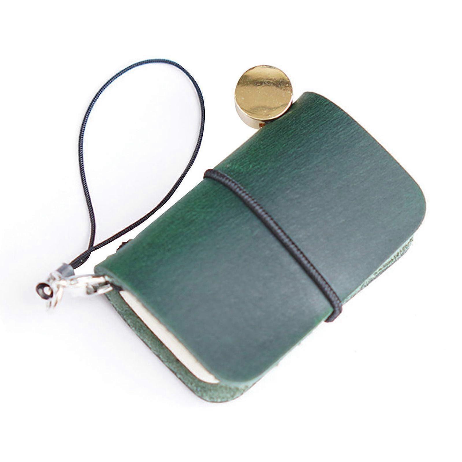 maxiaoxia Pocket Notebook Top Layer Cowhide Pendant Diary Cute Mini Ledger Genuine Leather Notebook School Notebooks Paper College