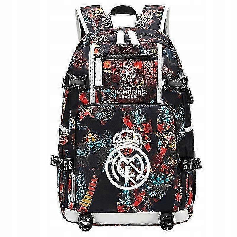 Backpack Waterproof Real Madrid Mbapp�� Children's A4 With Large Capacity