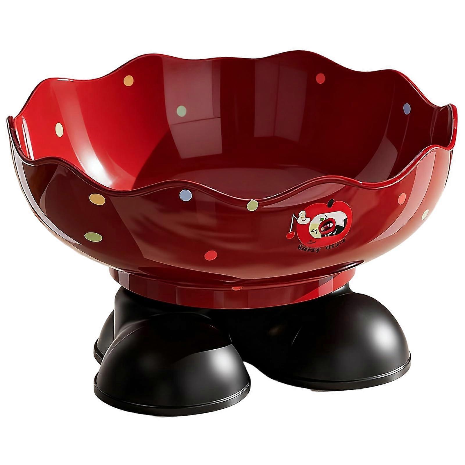 Christmas Candy Bowl with Large Capacity and Festive Boot Design for Holiday Snacks, Red ABS Plate
