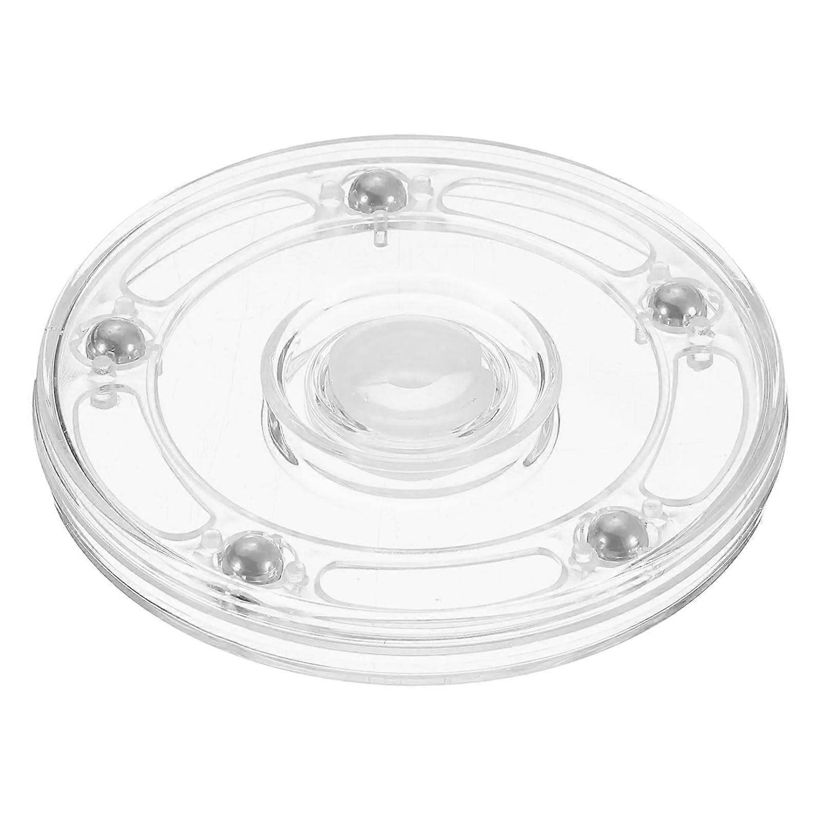 Acrylic Lazy Susan Turntable 3.5 Inch 360° Smooth Rotation Spice Rack Organizer for Kitchen Pantry