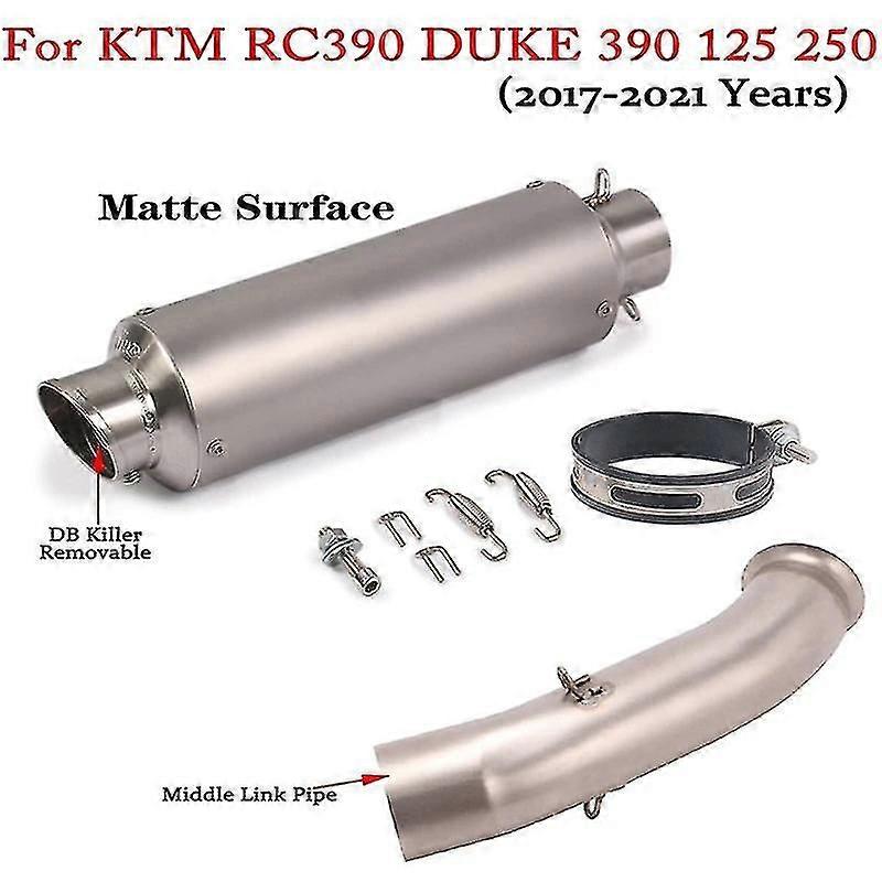 Motorcycle Exhaust Escape Modify Moto Muffler System For KTM RC390 Duke 390 125 250  RC 390 2017 - 2021 Removable DB Killer