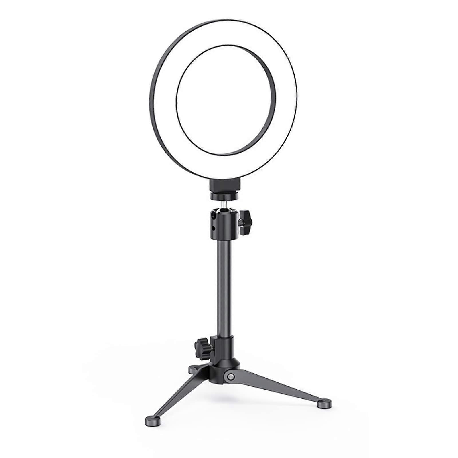 6' LED Ring Light with Tripod Stand, Adjustable Brightness USB Powered for Video and Live Streaming