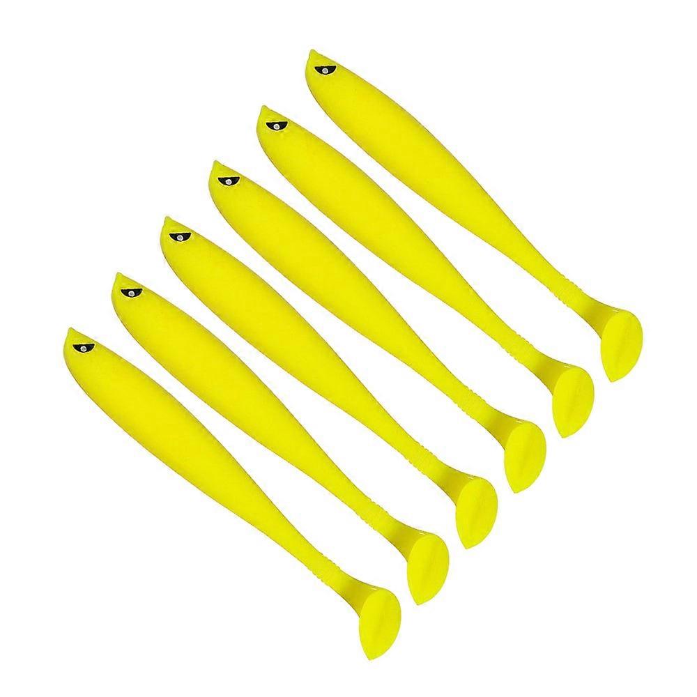 6 pi��ces/12 pi��ces 9 cm 4g appat en Silicone appat de basse artificielle appats souples fournitures de p��che leurres de p��che en mer Wobbler