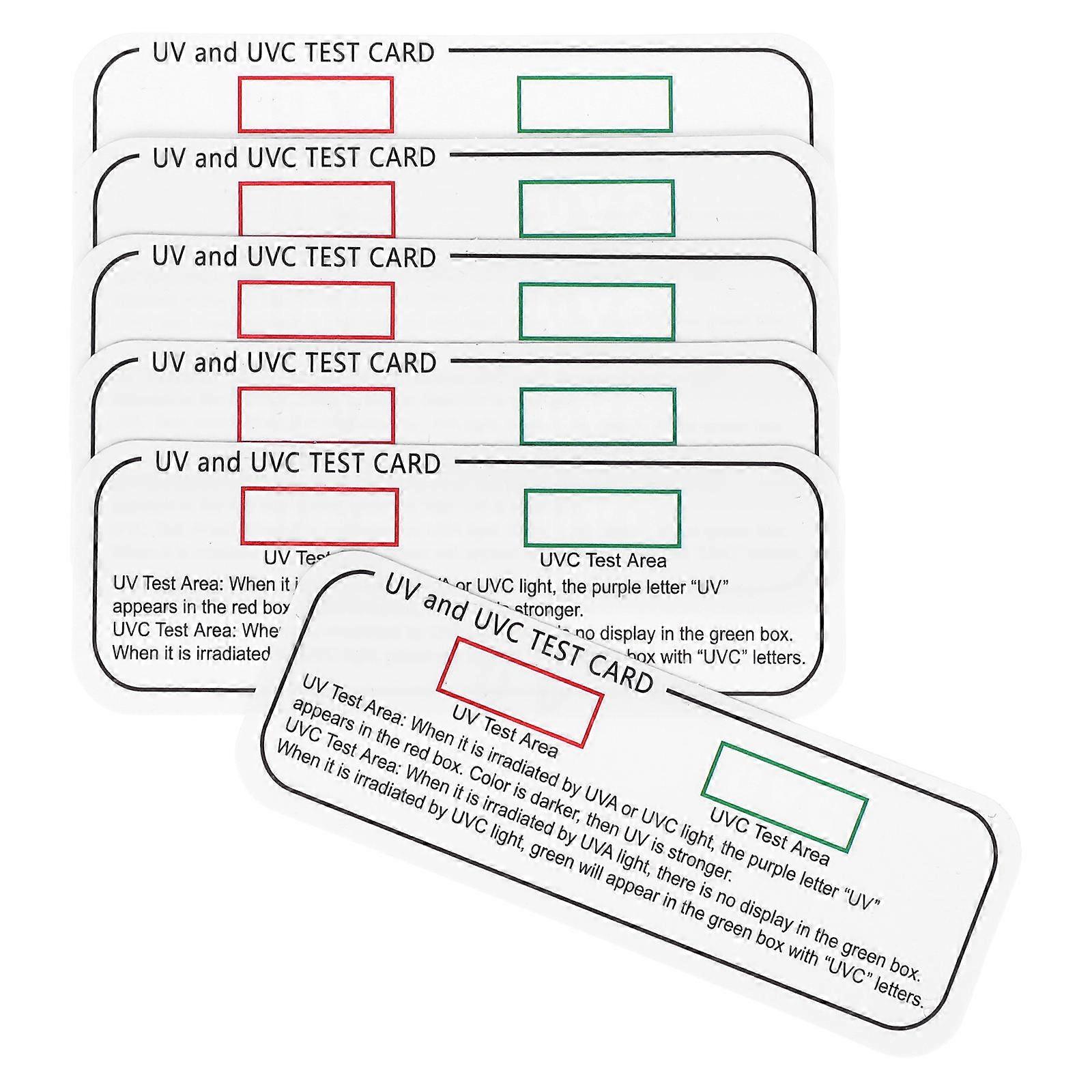 UVA UVC Test Cards Portable 12 Pcs Suitable For Outdoor UV Testing Assorted Measurement