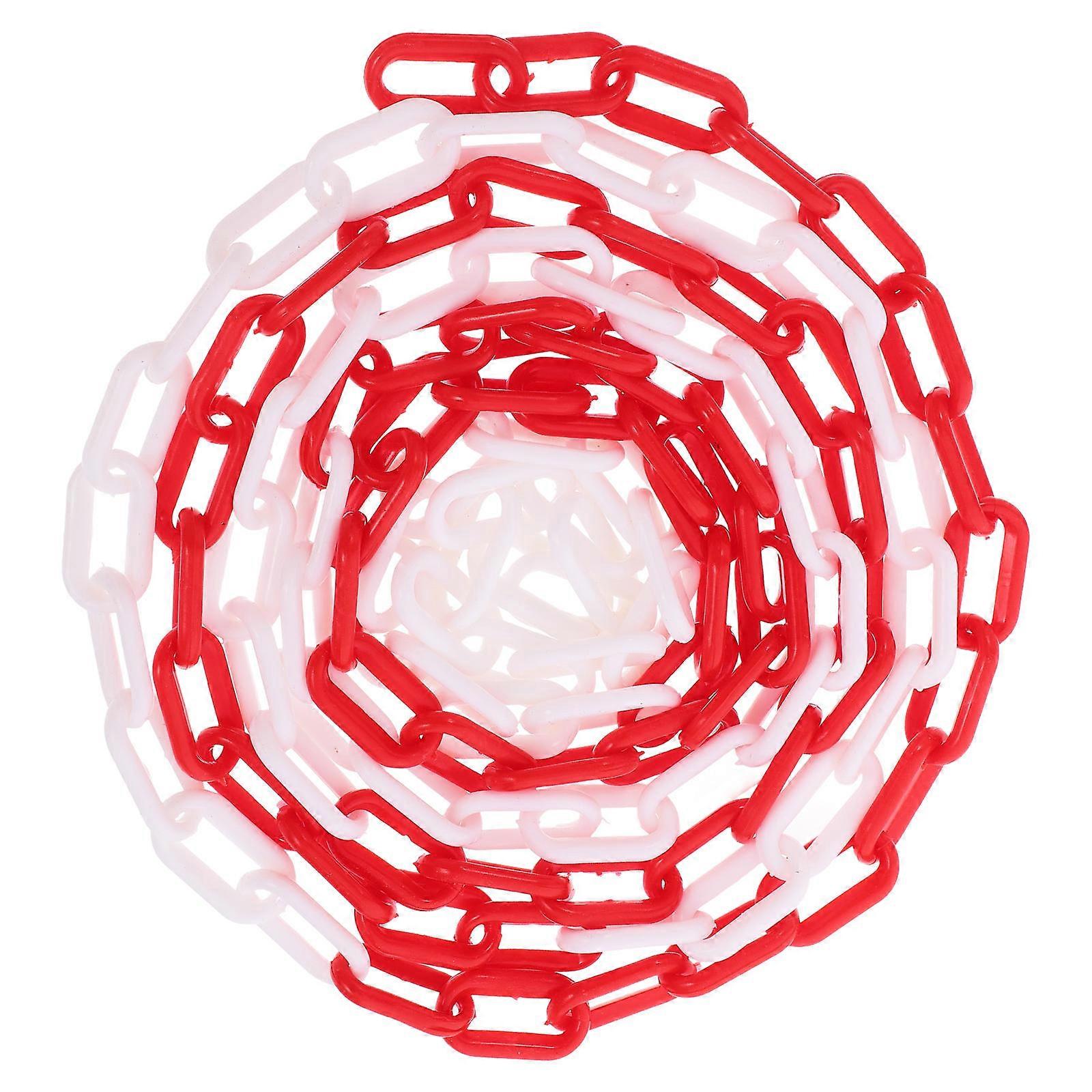 Parking Safety Chain 2pcs Barrier Plastic Caution Chain