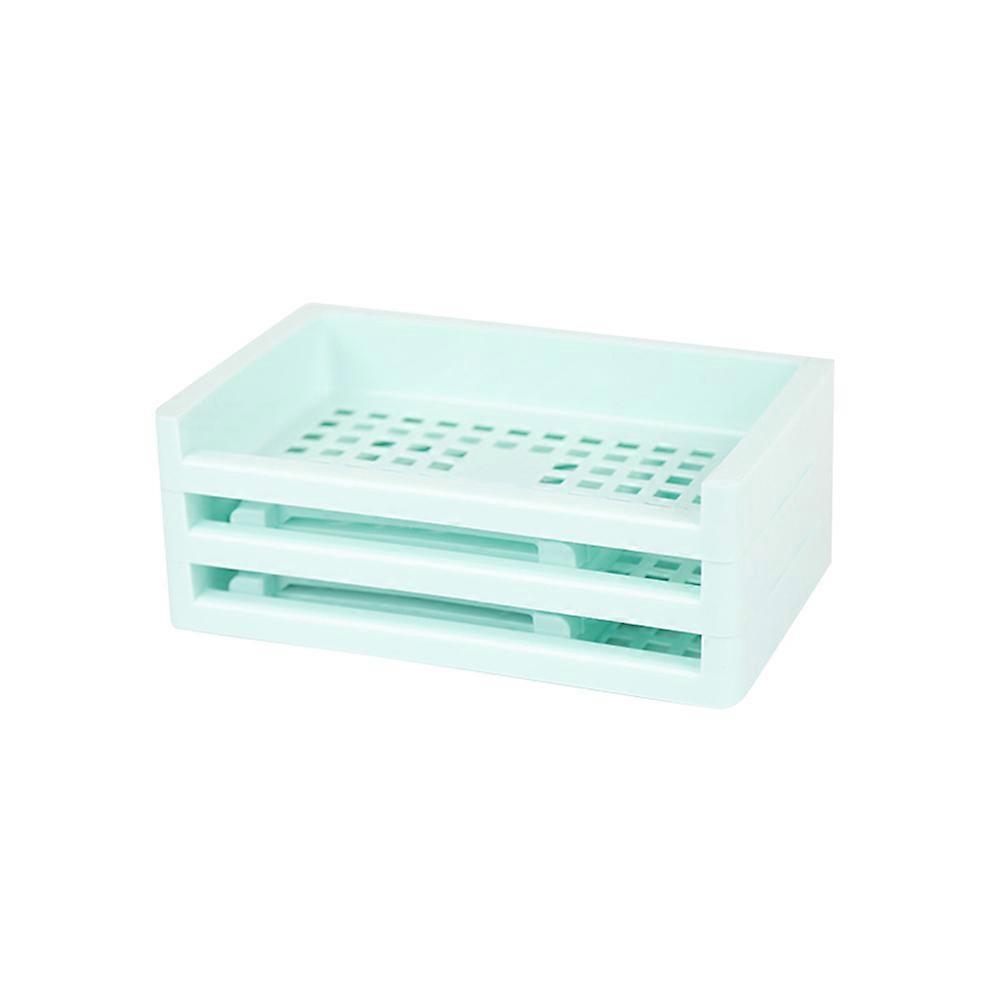 Desktop Cosmetic Boxes Multi-Layer Office Storage Box for Cosmetics 3Pcs