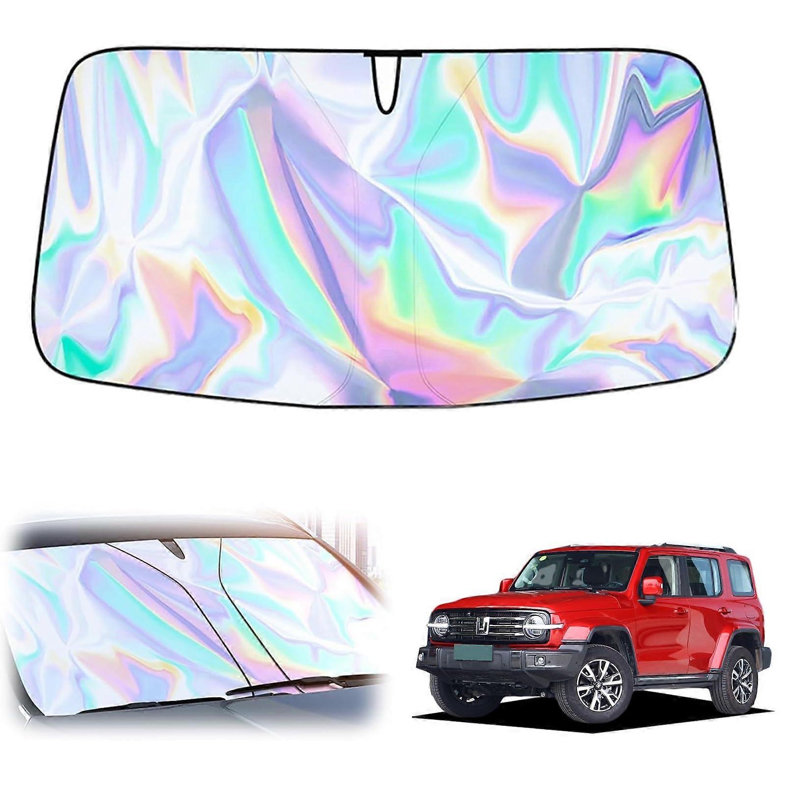 Car Windshield Sun Shade 145x80cm Blocks 99% UV Rays Keeps Interior Cool Universal Foldable Fit