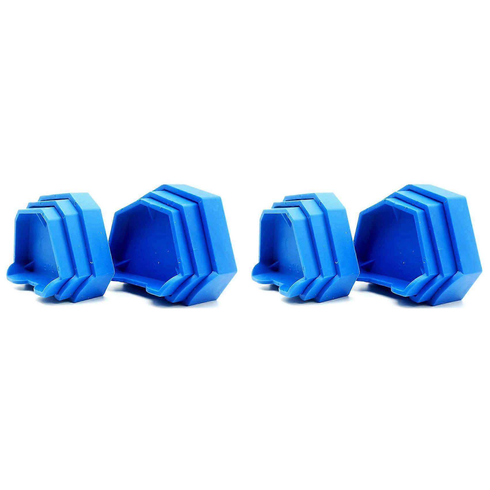 12PCS Dental Model Base Former Impression Trays Base Molds Set for Lab Plaster Model Cast Trimming