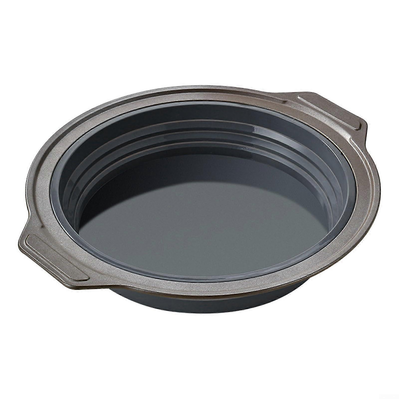 Silicone Loaf Pan Non Stick Foldable Design for Even Baking Cakes and Bread Gray