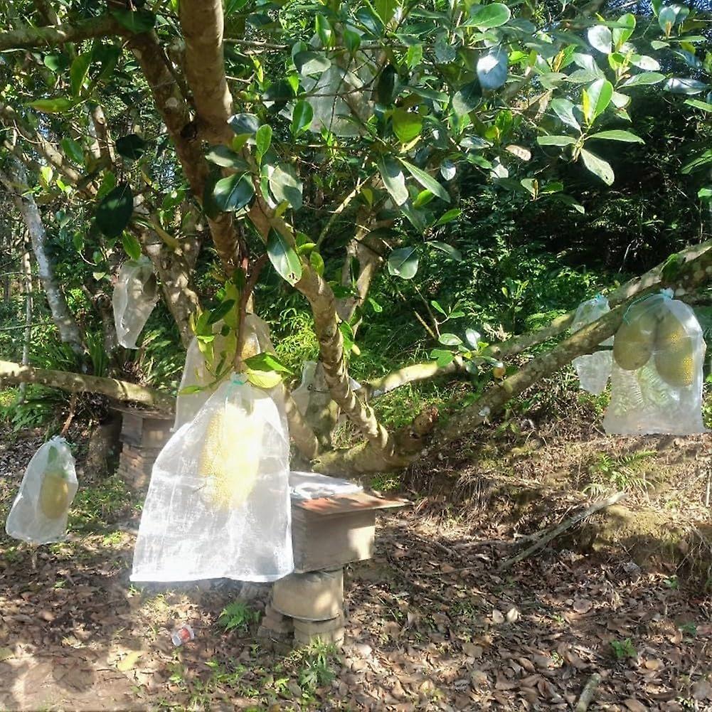 Nylon Drawstring Fruit Protection Bags Reusable Mesh for Garden Plants Pest Control