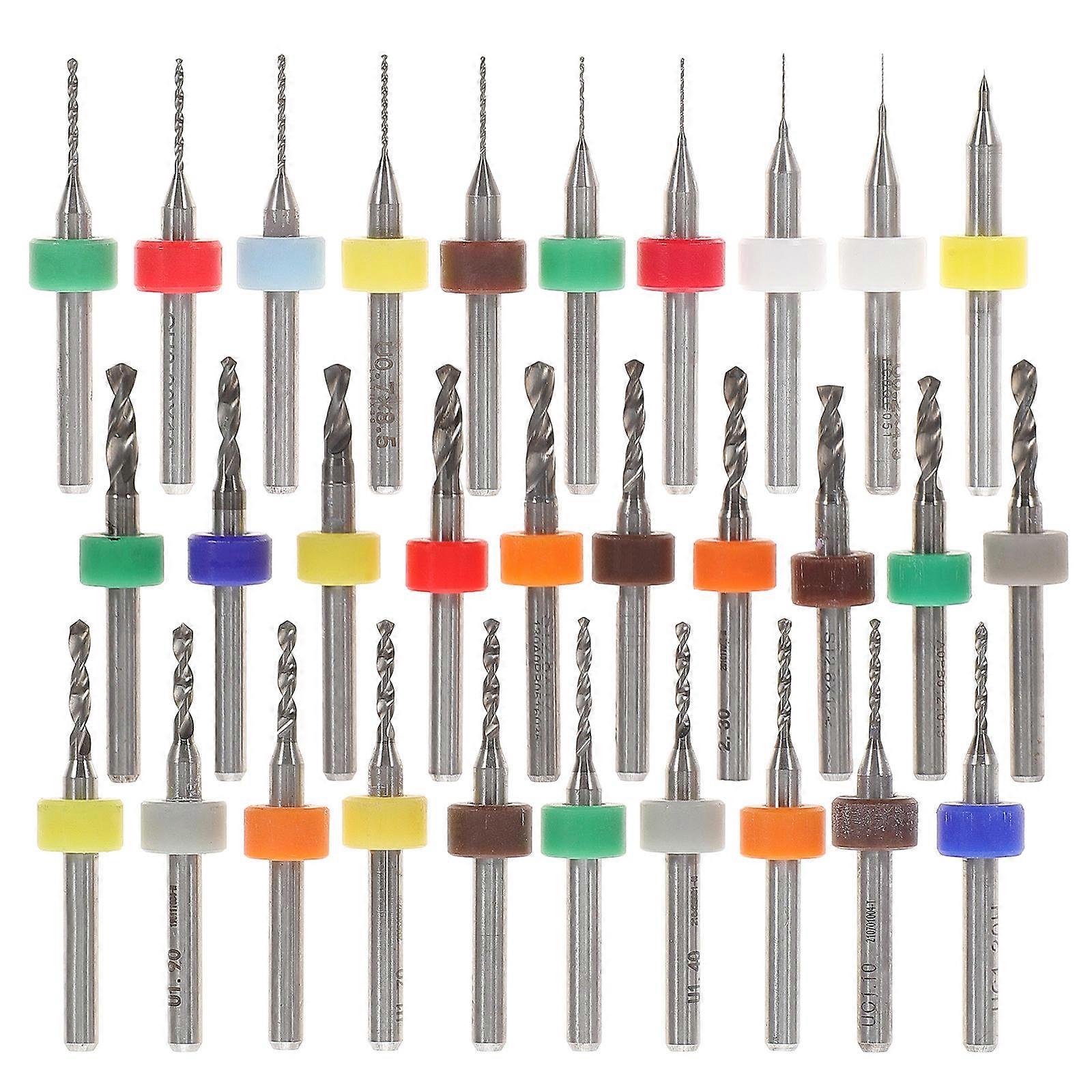 Pcb Drill Bits Micro Drill Bit Set for Circuit Board Engraving 30Pcs