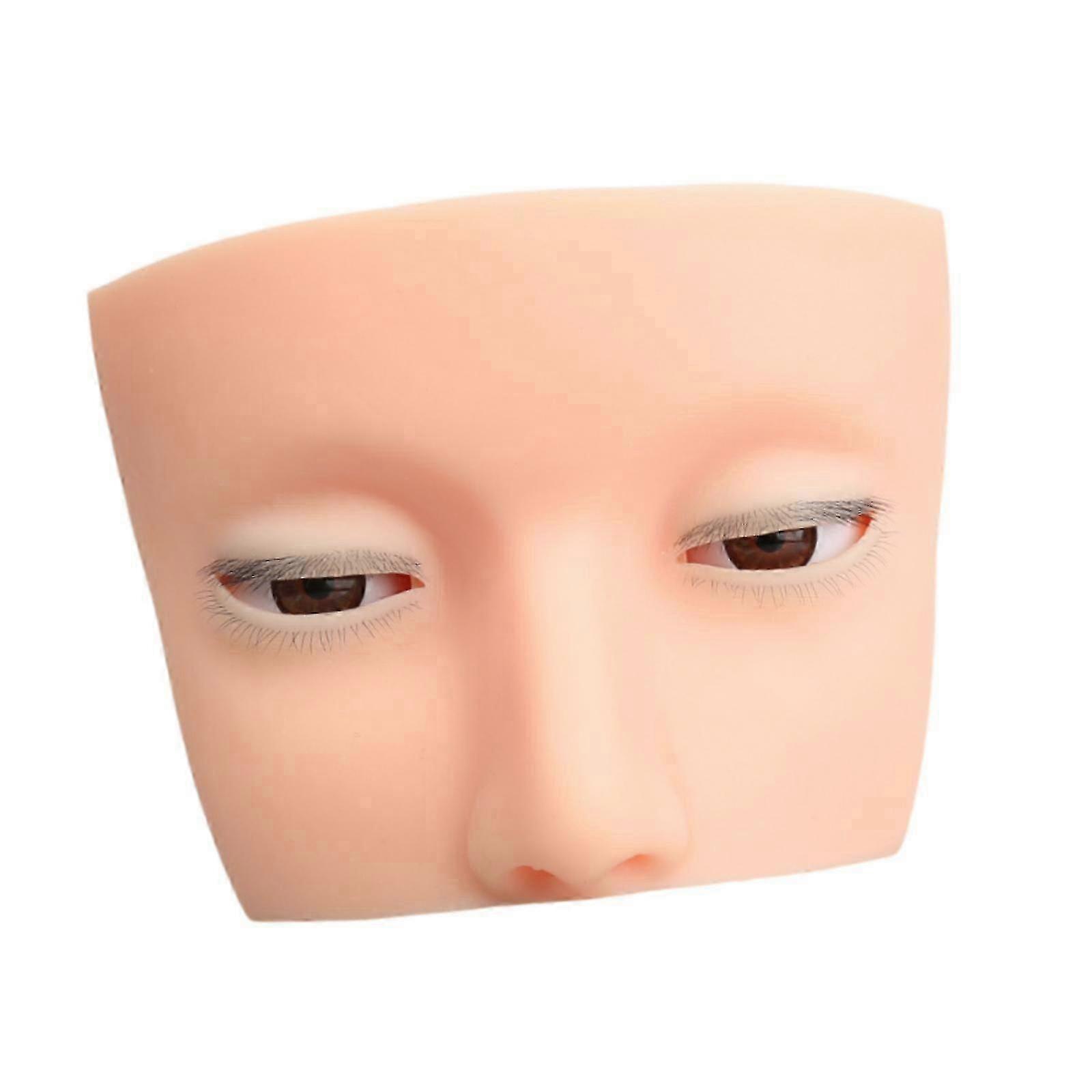 25-26 False Eyelash Mannequin Head Multiuse Make up Practice for Beginner Teaching Straight Eyelashes