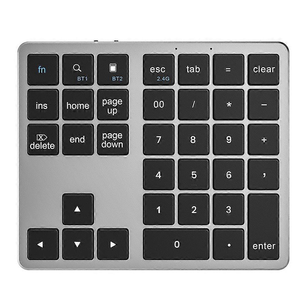 K-35 Bluetooth-compatible Keypad Slim 35-Keys 2.4G+Bluetooth-compatible Dual Mode Keyboard