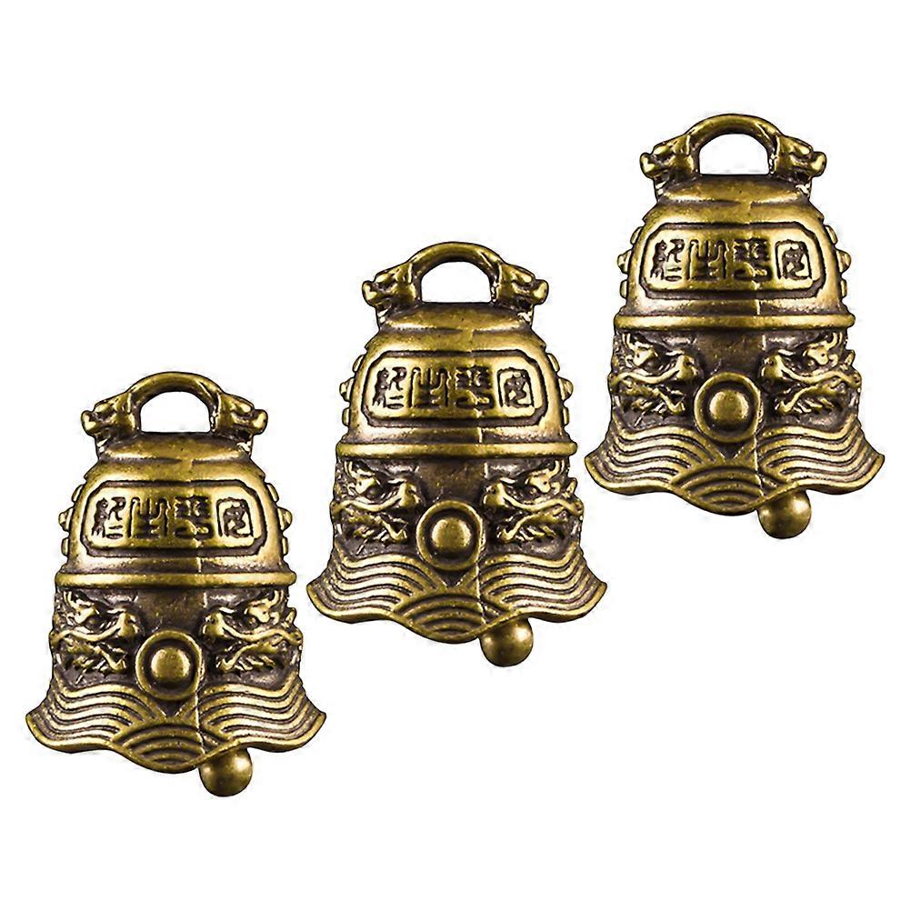 Decorative Bell Pendant Brass Unique Shape Hanging Decor 6Pcs Set