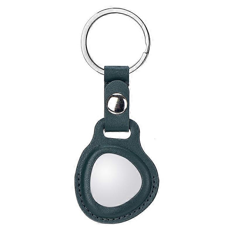 For HUAWEI Tag Bluetooth-compatible Tracker PU Leather Protective Case Anti-lost Cover with Keyring