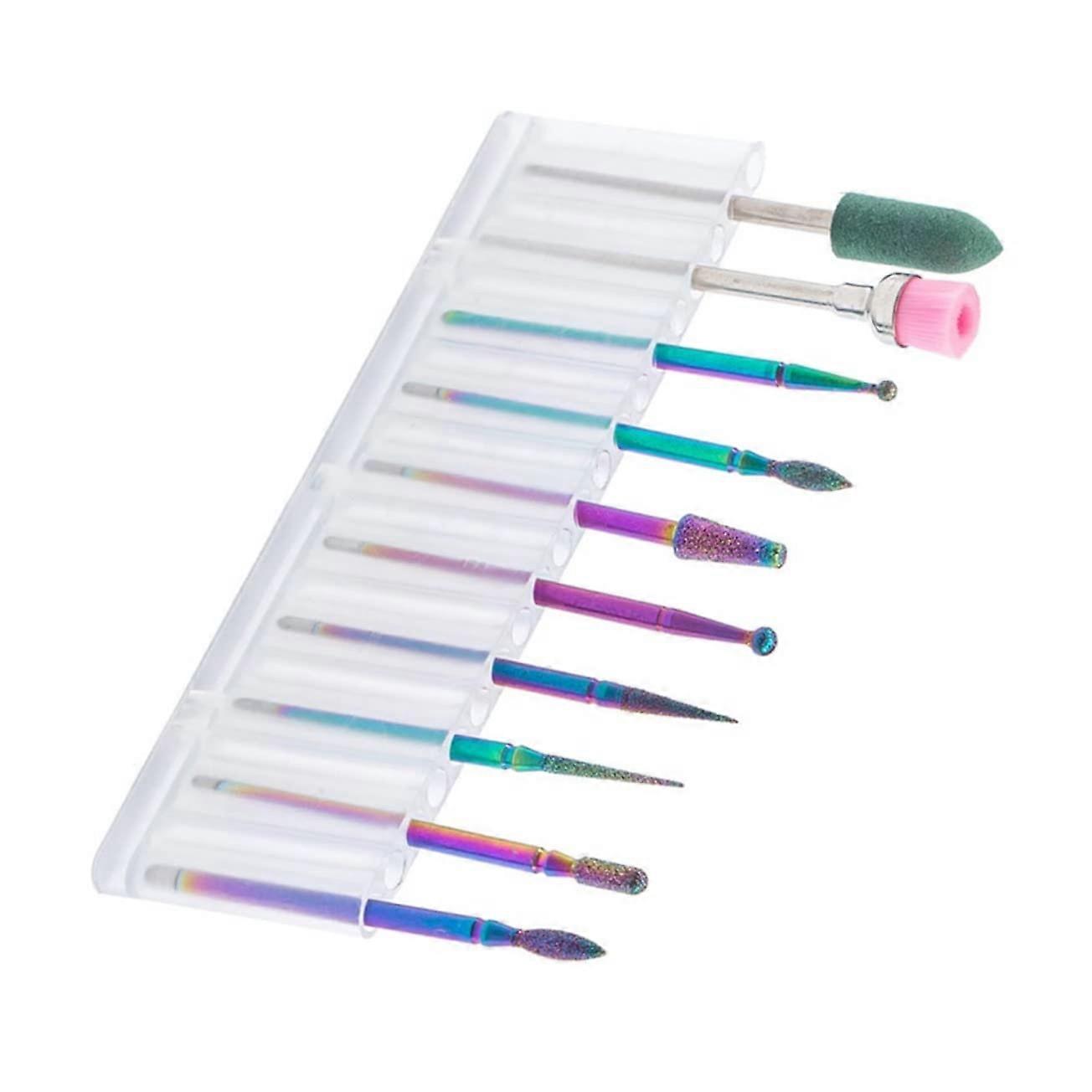 Tungsten Steel Nail Drill Bits Set for Precise Cuticle Trimming and Versatile Nail Shaping