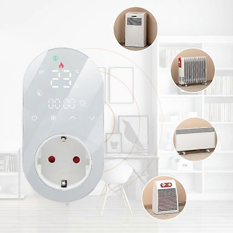 BHT12-EW-WIFI Smart WiFi Plug In Thermostat Temperature Controller Socket