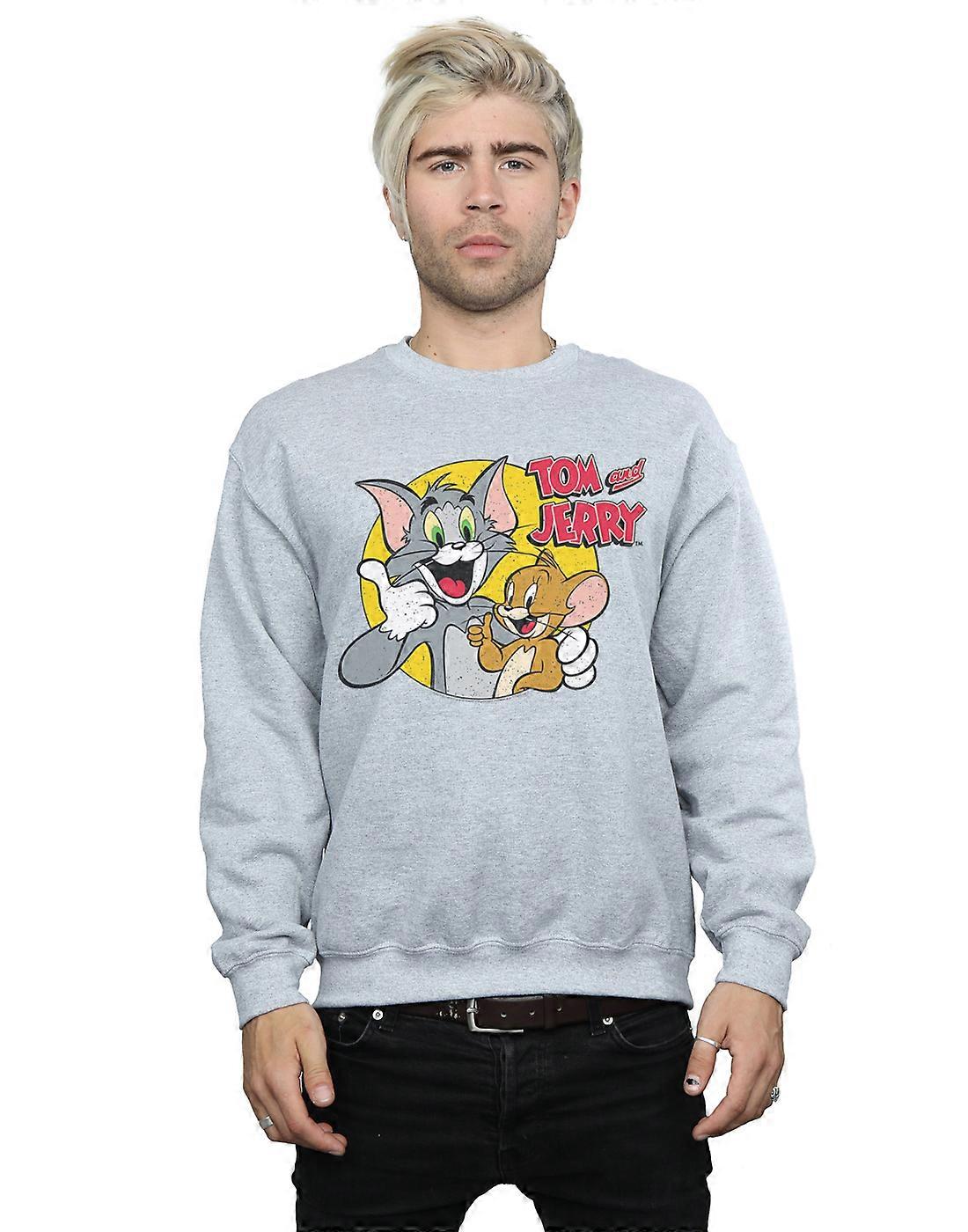 Tom e Jerry Men's Polegares Para Cima Moletom