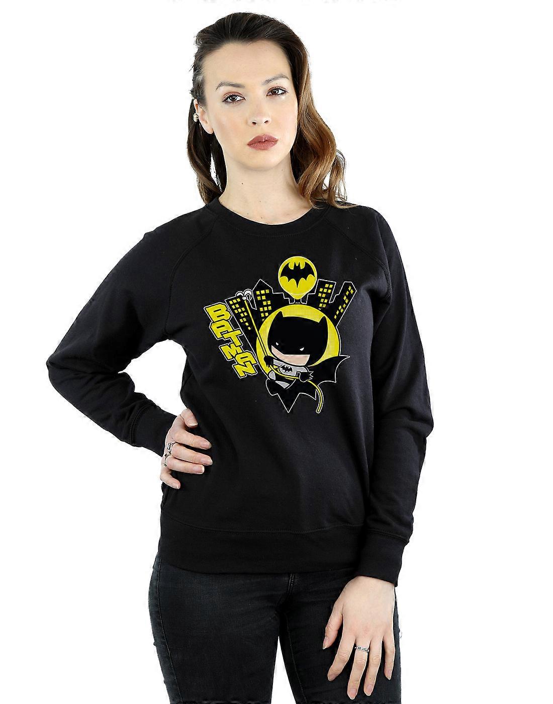 DC Comics Women's Chibi Batman Swinging Sweatshirt