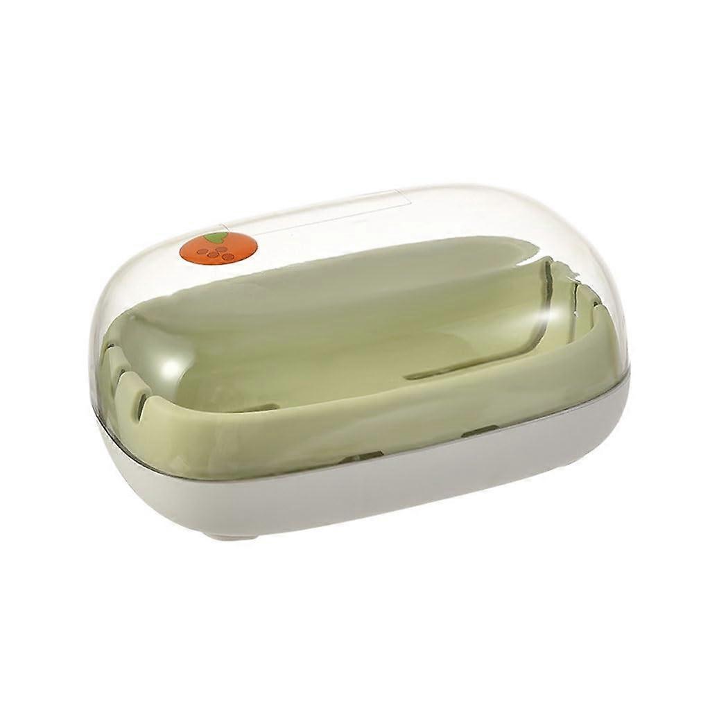 Nordic Style Transparent Soap Container with Lid, SpaceSaving Travel Soap Storage Box