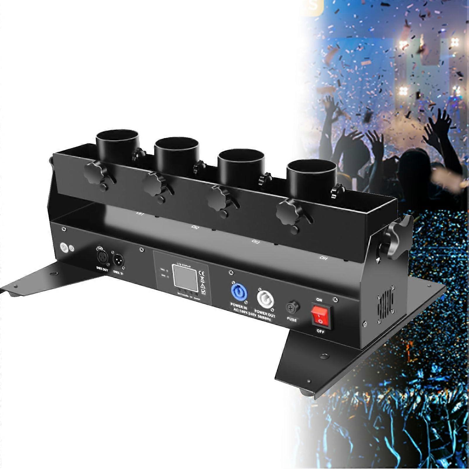 Electric Confetti Machine with Remote Control, Adjustable Angle, 10m Height for Wedding Stage Party