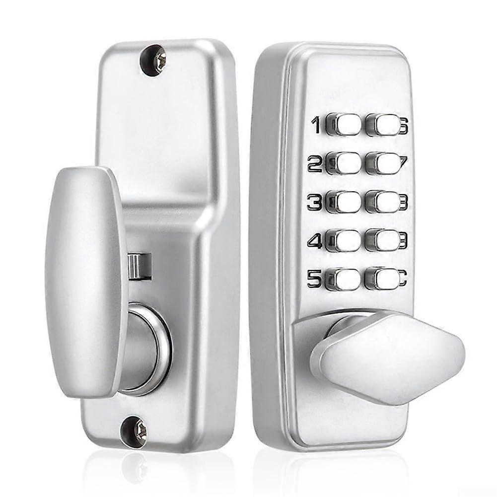 Waterproof RustResistant Zinc Alloy Mechanical Digital Keyless Door Lock for MultiDoor Use