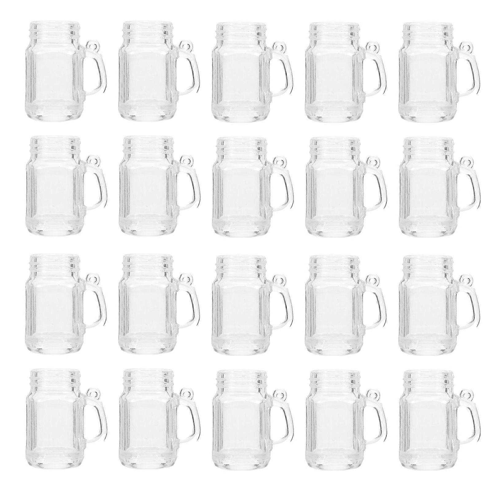 20 Sets DIY Mini Cups Food Container Model Simulation Cup Mini House Decor