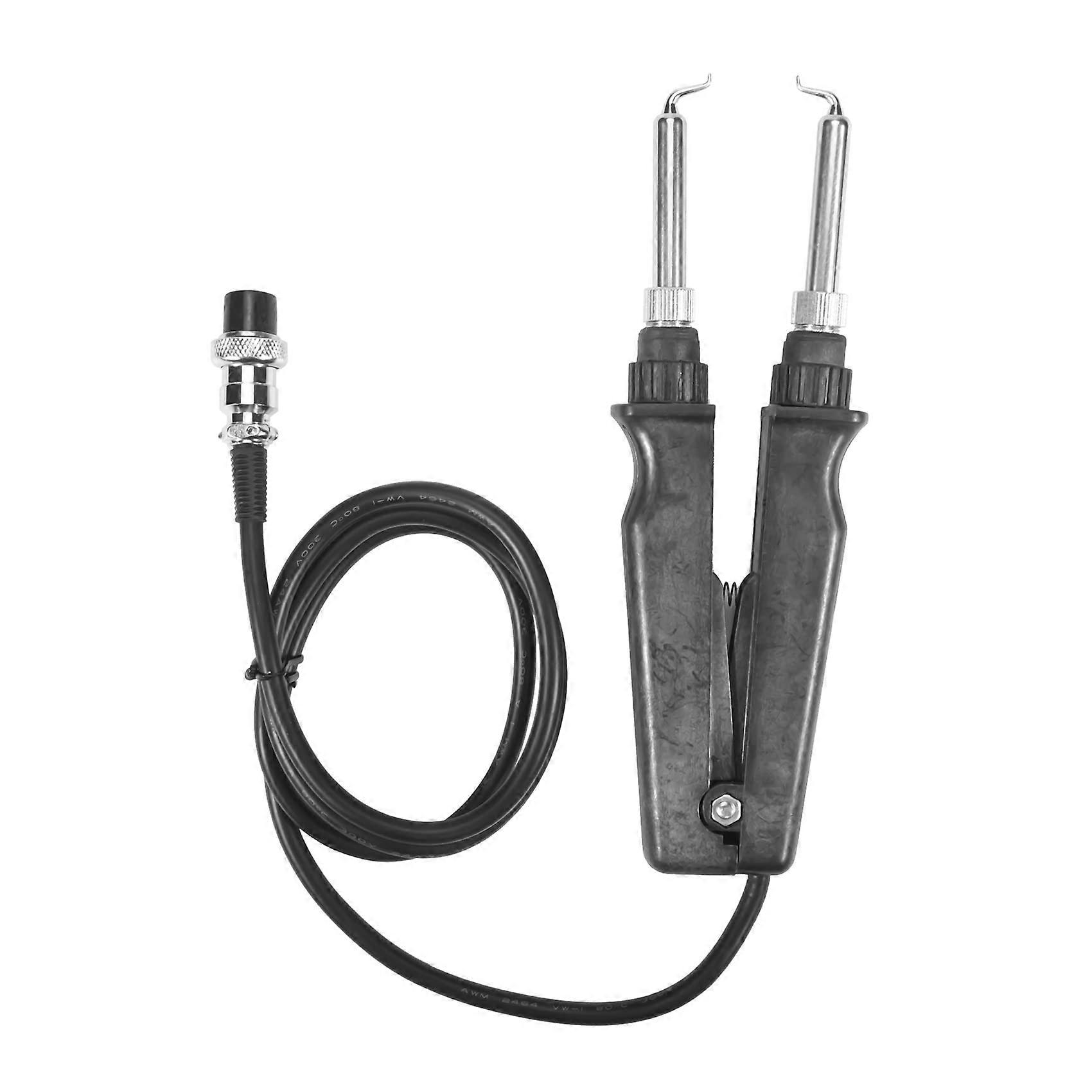 902 ESD SMD Double Soldering Tweezer Handle with Dual Heating Clamp for PCB