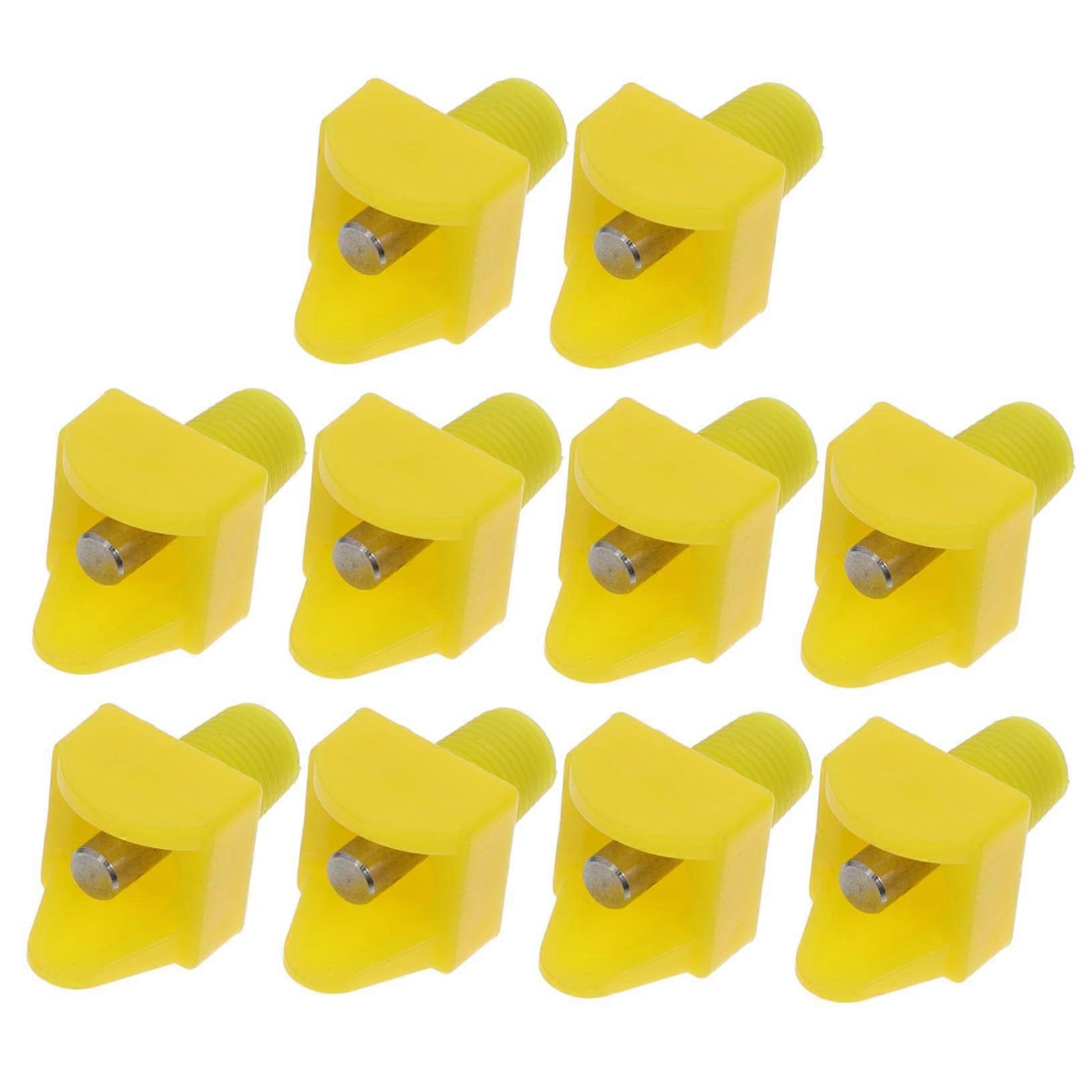 10pcs Automatic Chicken Waterer Nipple Heated Poultry Drinker Reduces Waste for Farming