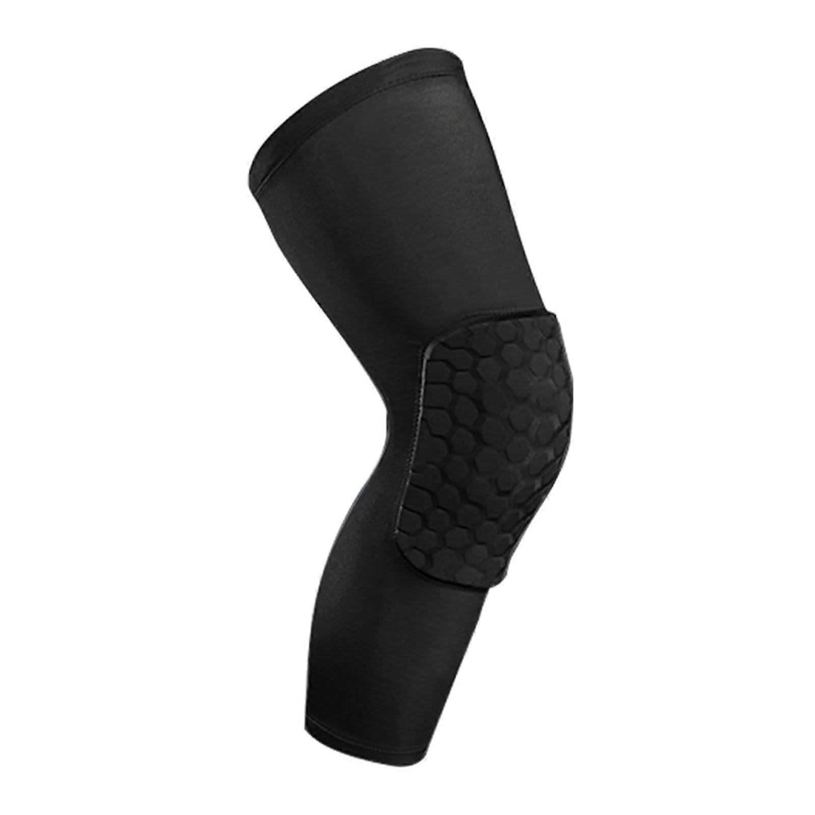 Shock Absorption Knee Support Brace for Basketball and Football, Breathable Compression Sleeve for Sports
